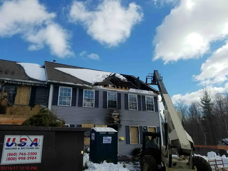 Fire restoration work by JP Maguire Associates in Connecticut